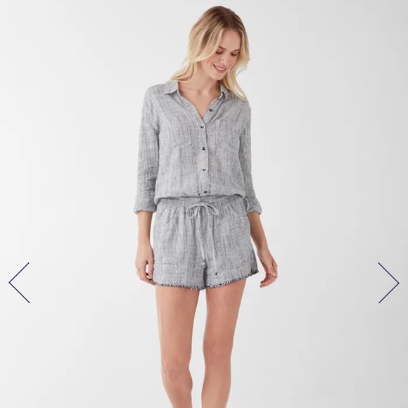 NWT SPLENDID Railroad Stripe Romper - Picture 8 of 12